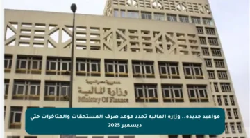 مواعيد جديدة.. وزارة المالية تحدد موعد صرف المستحقات والمتأخرات حتى ديسمبر 2025